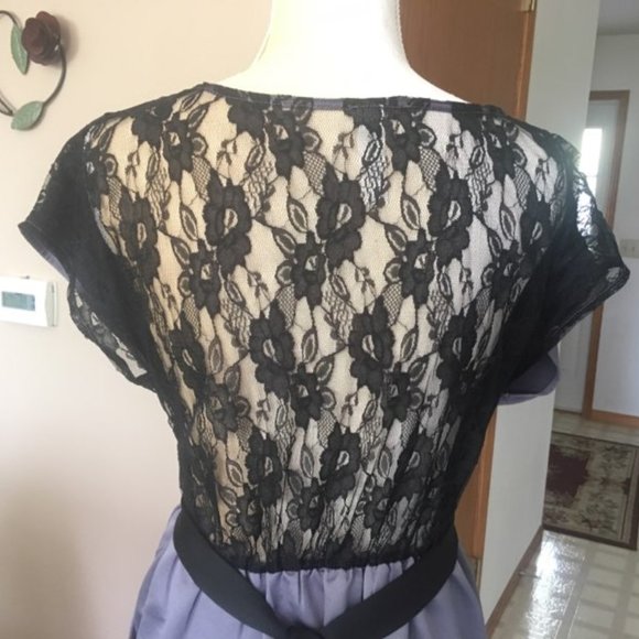Sound& Matter Gray, Black Lace, Pockets Dress Sz S - Picture 5 of 15